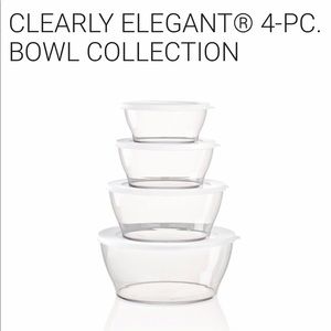 Tupperware Clearly Elegant Bowls